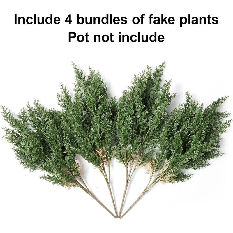 Realistic Artificial Pine Branches, 24.4" Long, 13.7" Wide, Plastic, Holiday Decor, Christmas, Home Decor, Wedding Arrangements