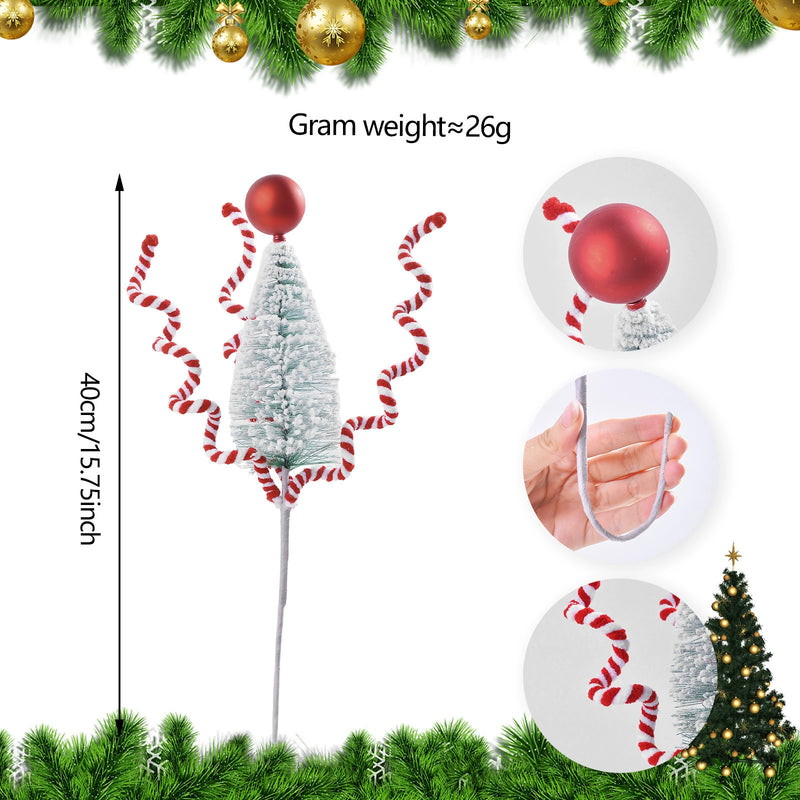 Set of 5 Realistic Christmas Lollipop Ornaments, DIY Holiday Decor for Tree, Wreaths & Centerpieces, Bulk Party Supplies (Red & White)