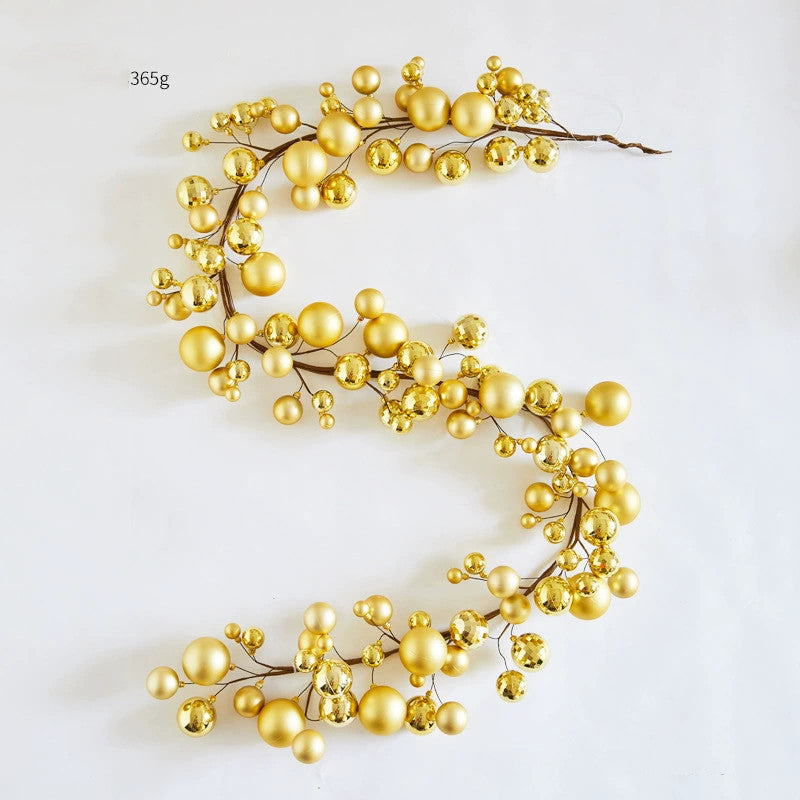 Christmas Light-Up Ball Garland, 71" Length, 8 Styles, Holiday Decor for Home, Wedding, Party, Office & Store Displays
