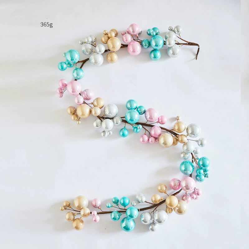 Christmas Light-Up Ball Garland, 71" Length, 8 Styles, Holiday Decor for Home, Wedding, Party, Office & Store Displays
