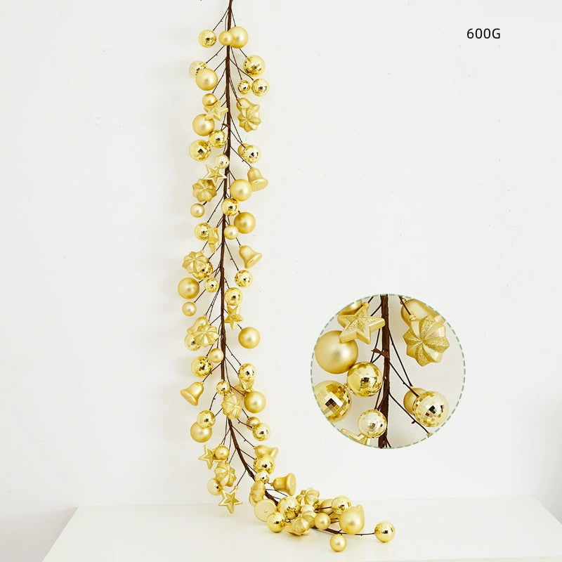 Christmas Light-Up Ball Garland, 71" Length, 8 Styles, Holiday Decor for Home, Wedding, Party, Office & Store Displays