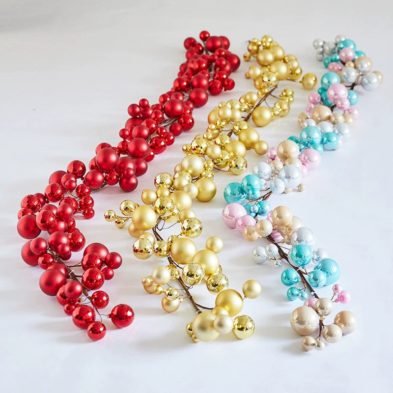 Christmas Light-Up Ball Garland, 71" Length, 8 Styles, Holiday Decor for Home, Wedding, Party, Office & Store Displays