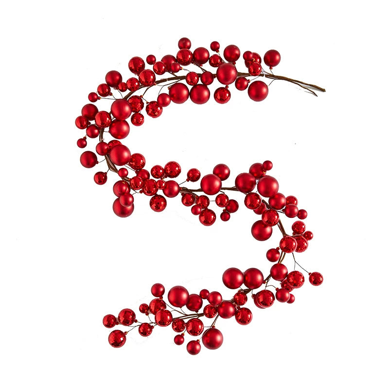 Christmas Light-Up Ball Garland, 71" Length, 8 Styles, Holiday Decor for Home, Wedding, Party, Office & Store Displays