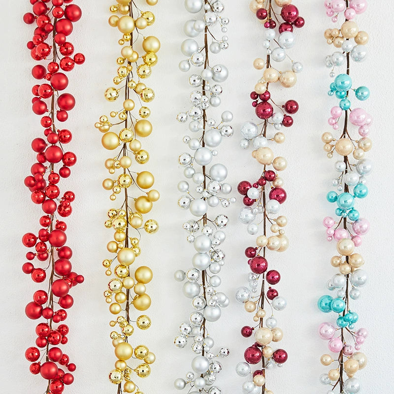 Christmas Light-Up Ball Garland, 71" Length, 8 Styles, Holiday Decor for Home, Wedding, Party, Office & Store Displays