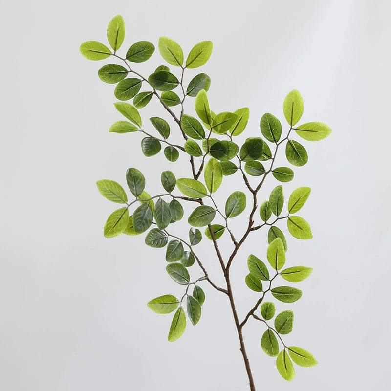 Artificial Crape Myrtle Leaves, 31" Long, 13" Wide, Green/Burgundy/Orange-Red, Indoor Decor, Wedding Arrangements, Bulk Discounts