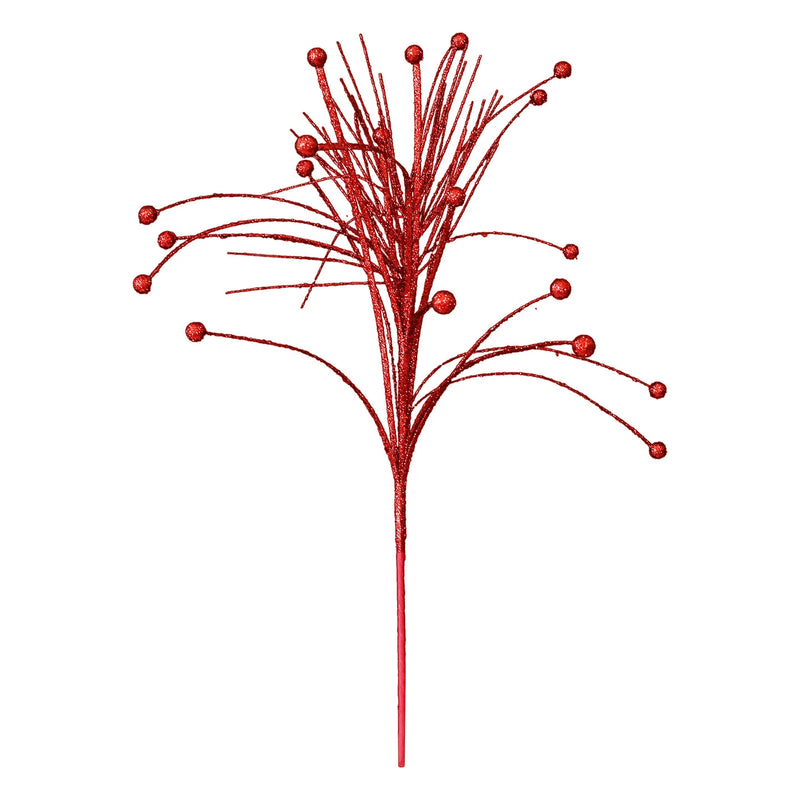 Gold Glitter Line Christmas Tree Decorations, 5 Styles in Red & Champagne, 20" Tall, Perfect for Holiday Home Decor, Weddings & Events