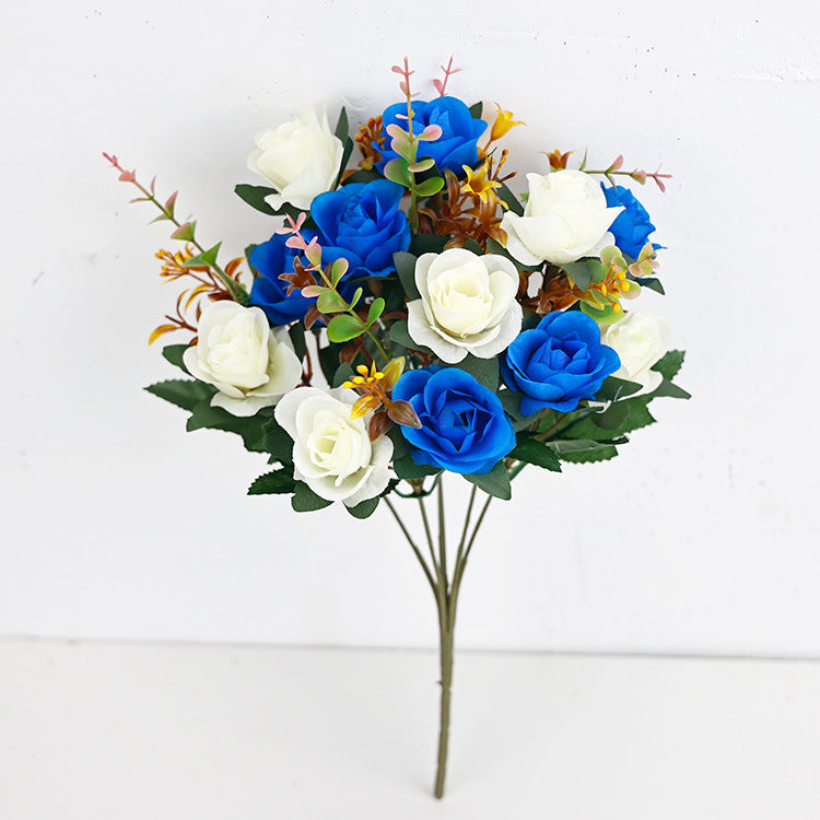 Silk Mini Rose Stems - 14" Artificial Roses, 12 Blooms per Stem, Wedding & Home Decor, Vase Fillers, DIY Floral Arrangements