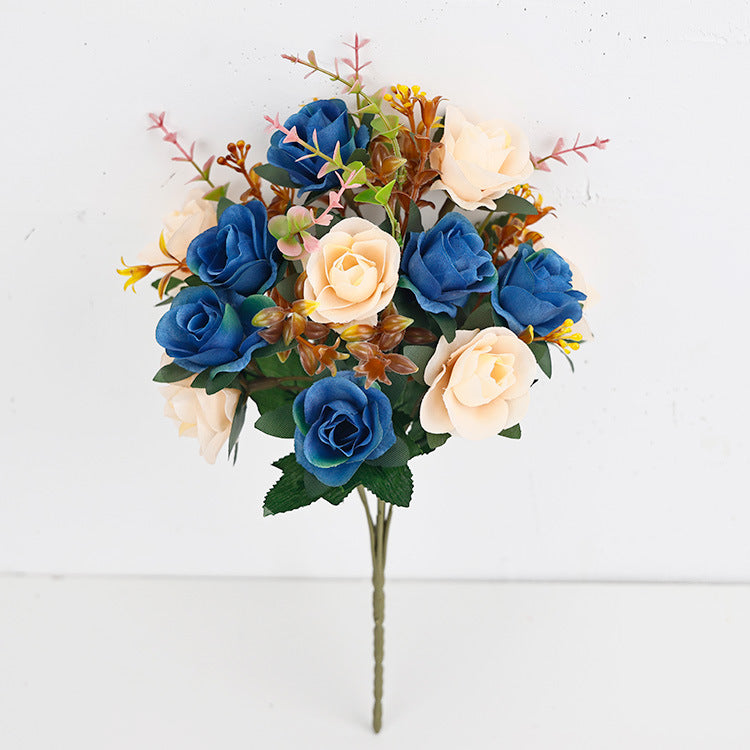 Silk Mini Rose Stems - 14" Artificial Roses, 12 Blooms per Stem, Wedding & Home Decor, Vase Fillers, DIY Floral Arrangements