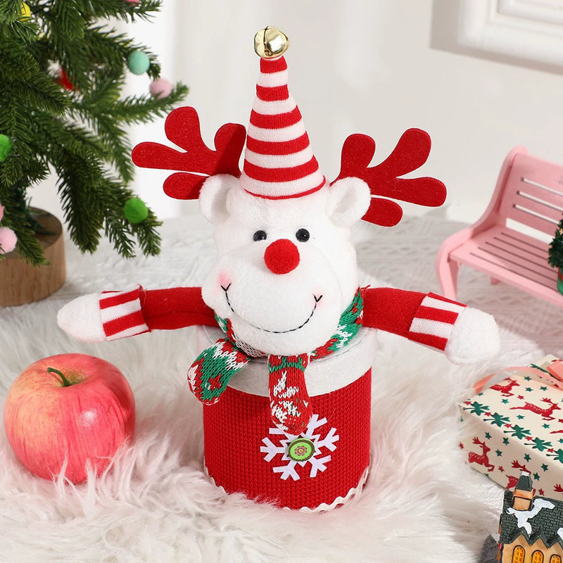 Christmas Apple Gift Box Set - 11" Festive Holiday Decor for Candy, Snacks & Small Gifts, Bulk Discounts Available (3 Styles)