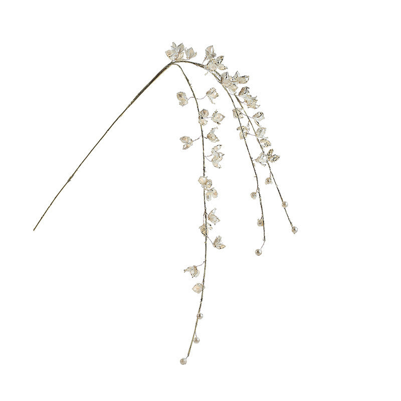 White Crystal Acrylic Christmas Tree Stems, Set of 7 Styles, Holiday Decor for Home, Weddings & Parties