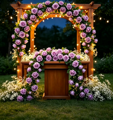 Bohemian-Inspired Artificial Rose Vine, 94" Long with 9 Blooms, Silk Fabric, Indoor/Outdoor Wedding & Home Decor