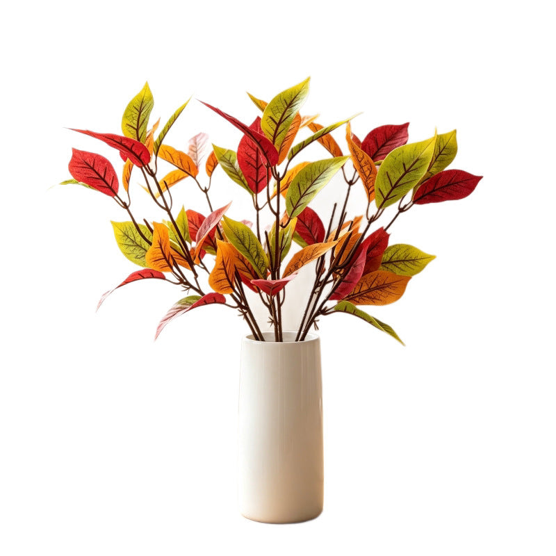 Artificial Magnolia Leaf Stem, 14" Tall with 30 Leaves, Perfect for Home Decor, Weddings & Commercial Spaces