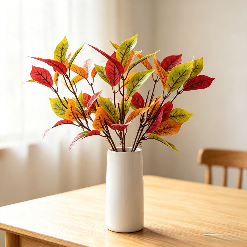Artificial Magnolia Leaf Stem, 14" Tall with 30 Leaves, Perfect for Home Decor, Weddings & Commercial Spaces