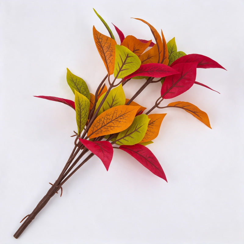 Artificial Magnolia Leaf Stem, 14" Tall with 30 Leaves, Perfect for Home Decor, Weddings & Commercial Spaces