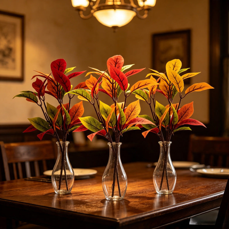 Artificial Magnolia Leaf Stem, 14" Tall with 30 Leaves, Perfect for Home Decor, Weddings & Commercial Spaces