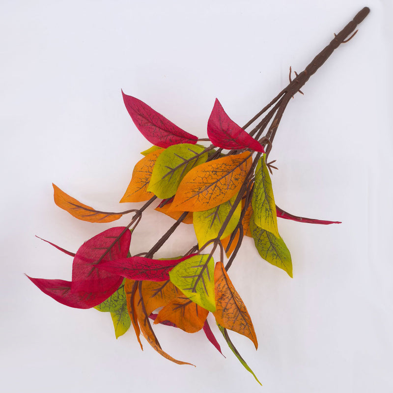 Artificial Magnolia Leaf Stem, 14" Tall with 30 Leaves, Perfect for Home Decor, Weddings & Commercial Spaces