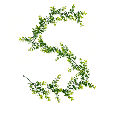 Artificial Poinsettia Garland, 71 Inch Christmas Holiday Vine with 8 Blooms, Faux Eucalyptus Leaf Decor for Staircase, Mantel & Home Decor