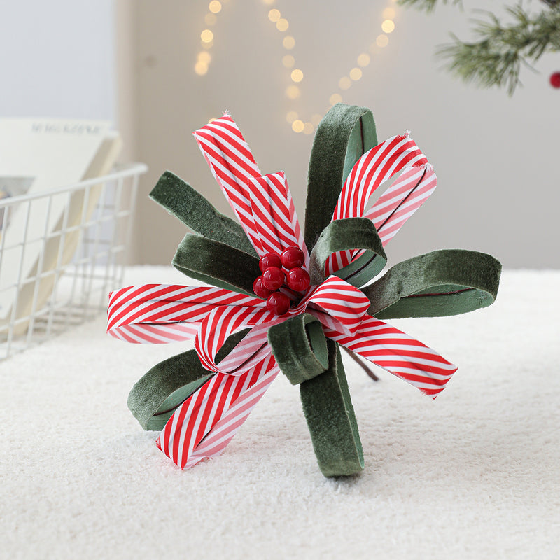 Artificial Christmas Holly with Red Berries, 10" Clustered Filler, Festive Holiday Decor, Lightweight Luxury