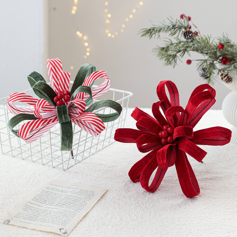 Artificial Christmas Holly with Red Berries, 10" Clustered Filler, Festive Holiday Decor, Lightweight Luxury
