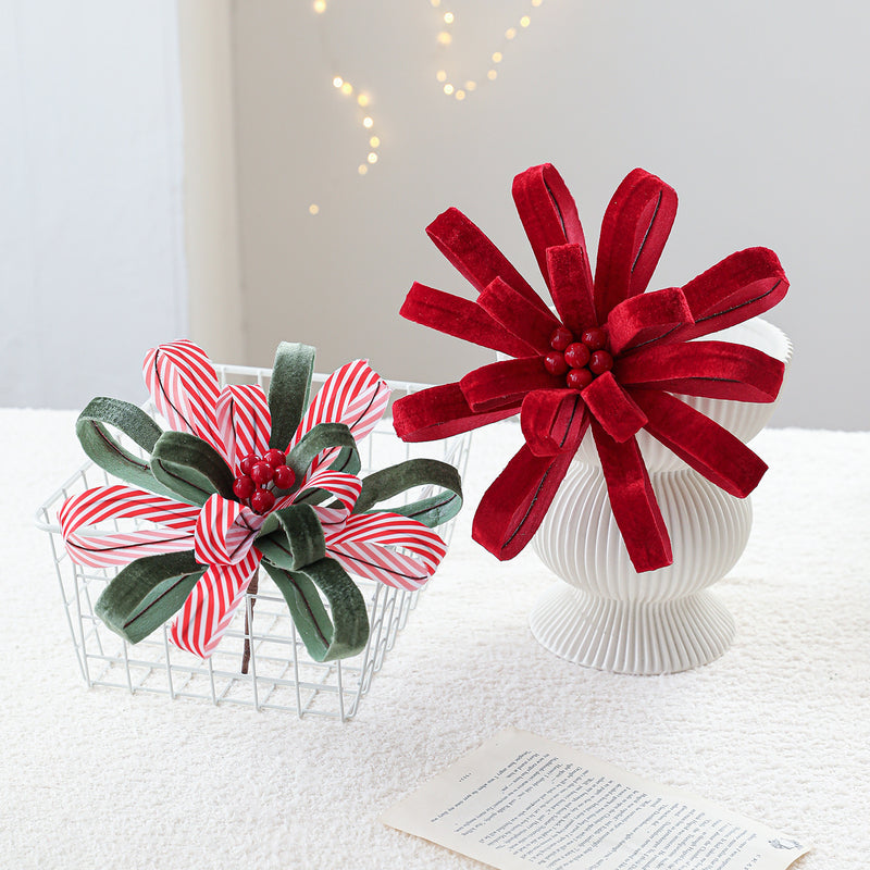 Artificial Christmas Holly with Red Berries, 10" Clustered Filler, Festive Holiday Decor, Lightweight Luxury