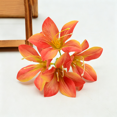 Artificial Redbud Silk Flowers, 3-Pack Clusters with 4 Blooms Each (5" Tall), DIY Wedding Bouquets, Gift Box Decor, Home Centerpieces