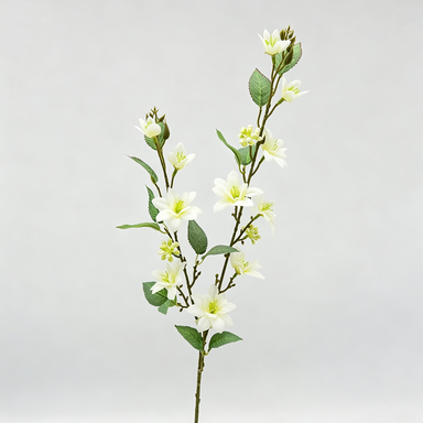 Artificial Jasmine Bush, 28" Tall with 11 Blooms, Realistic Silk Flowers for Wedding Centerpieces, Home Decor, Office & Events