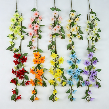 Artificial Jasmine Bush, 28" Tall with 11 Blooms, Realistic Silk Flowers for Wedding Centerpieces, Home Decor, Office & Events