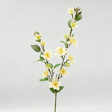 Artificial Jasmine Bush, 28" Tall with 11 Blooms, Realistic Silk Flowers for Wedding Centerpieces, Home Decor, Office & Events