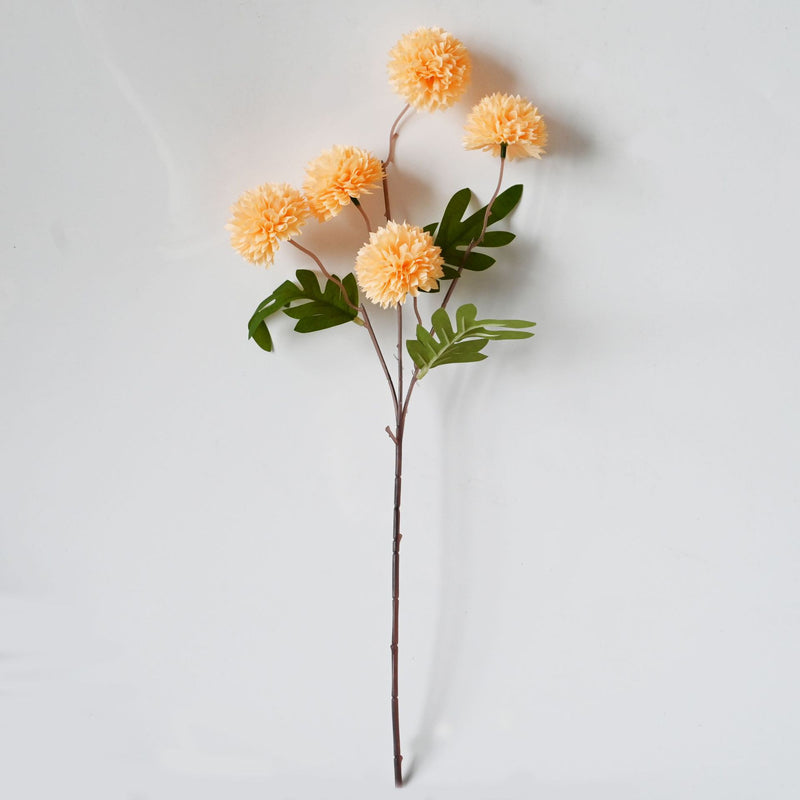 Artificial Chrysanthemum Bush, 20" Height, Silk Flowers for Wedding Decor, Home Decor, DIY Events, Allergy & Pet Safe