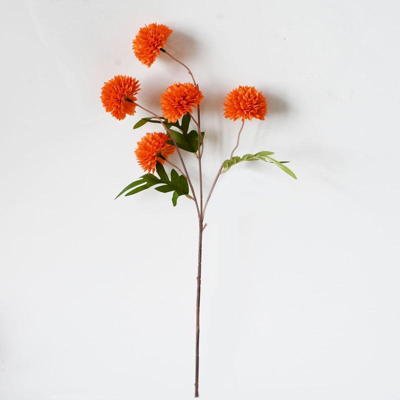 Artificial Chrysanthemum Bush, 20" Height, Silk Flowers for Wedding Decor, Home Decor, DIY Events, Allergy & Pet Safe