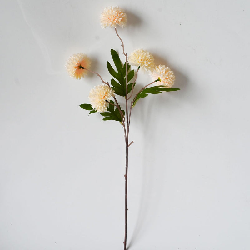 Artificial Chrysanthemum Bush, 20" Height, Silk Flowers for Wedding Decor, Home Decor, DIY Events, Allergy & Pet Safe