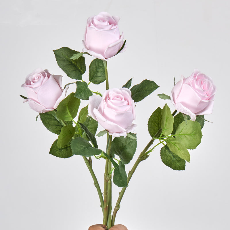 Artificial Rose Stem, 17" Tall, Single Bloom, Perfect for Weddings, Home Decor, and DIY Arrangements