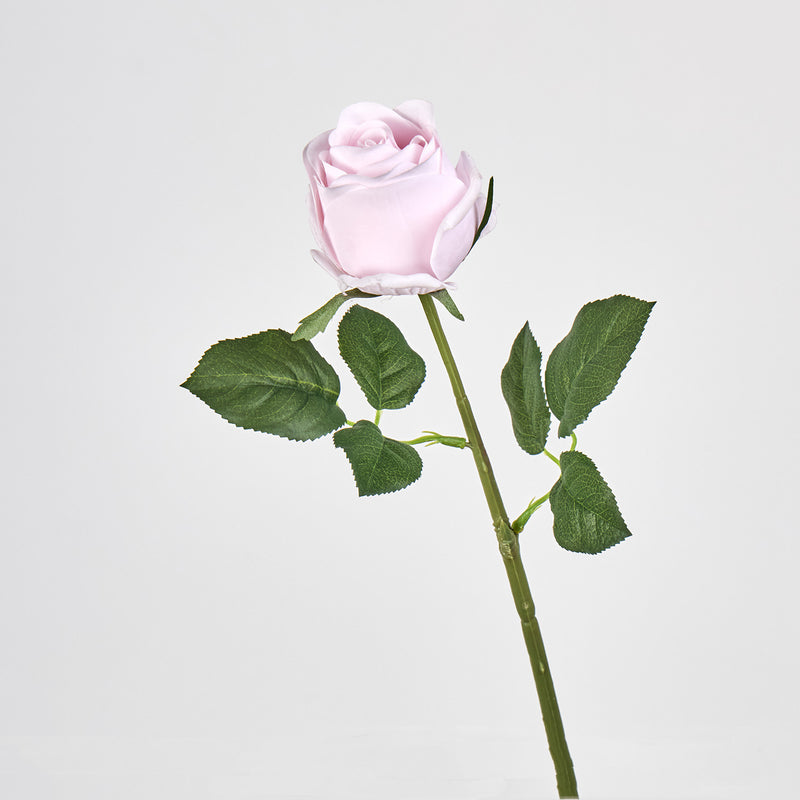 Artificial Rose Stem, 17" Tall, Single Bloom, Perfect for Weddings, Home Decor, and DIY Arrangements