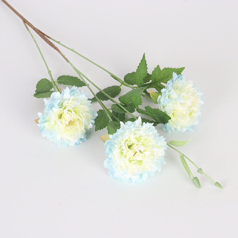 Moroccan Peony Artificial Flowers, 31" Tall, 3 Blooms, Silk Bush for Home Decor, Weddings, Events, DIY Arrangements