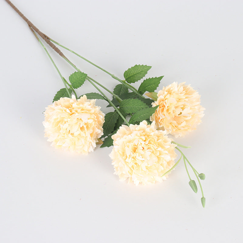 Moroccan Peony Artificial Flowers, 31" Tall, 3 Blooms, Silk Bush for Home Decor, Weddings, Events, DIY Arrangements