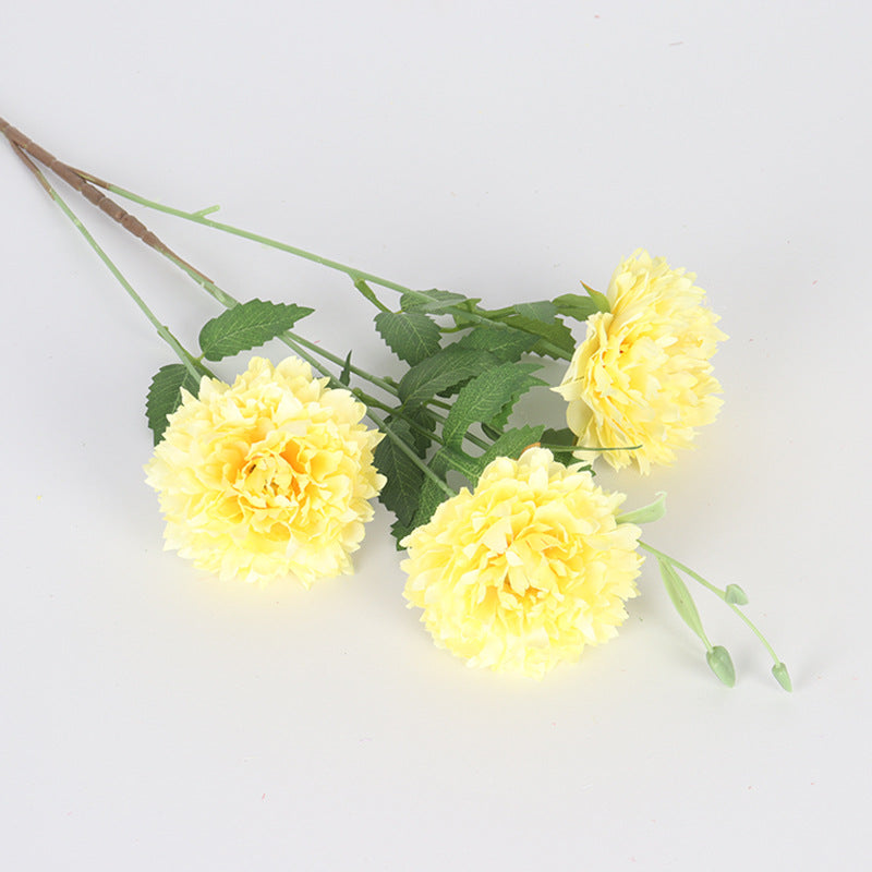 Moroccan Peony Artificial Flowers, 31" Tall, 3 Blooms, Silk Bush for Home Decor, Weddings, Events, DIY Arrangements