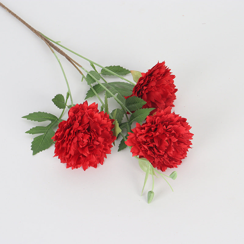 Moroccan Peony Artificial Flowers, 31" Tall, 3 Blooms, Silk Bush for Home Decor, Weddings, Events, DIY Arrangements
