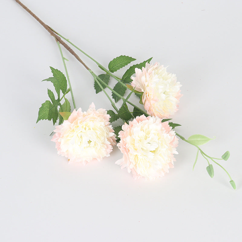 Moroccan Peony Artificial Flowers, 31" Tall, 3 Blooms, Silk Bush for Home Decor, Weddings, Events, DIY Arrangements