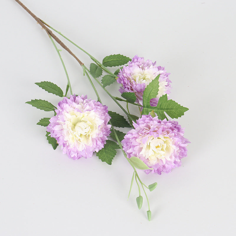 Moroccan Peony Artificial Flowers, 31" Tall, 3 Blooms, Silk Bush for Home Decor, Weddings, Events, DIY Arrangements