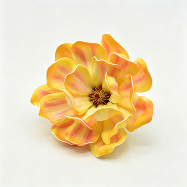 Artificial Magnolia Flower Heads, Loose Heads for DIY Wedding Decor, Bulk Pack, Allergy & Pet Safe, Indoor Use, 5" Diameter