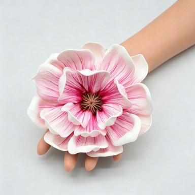Artificial Magnolia Flower Heads, Loose Heads for DIY Wedding Decor, Bulk Pack, Allergy & Pet Safe, Indoor Use, 5" Diameter
