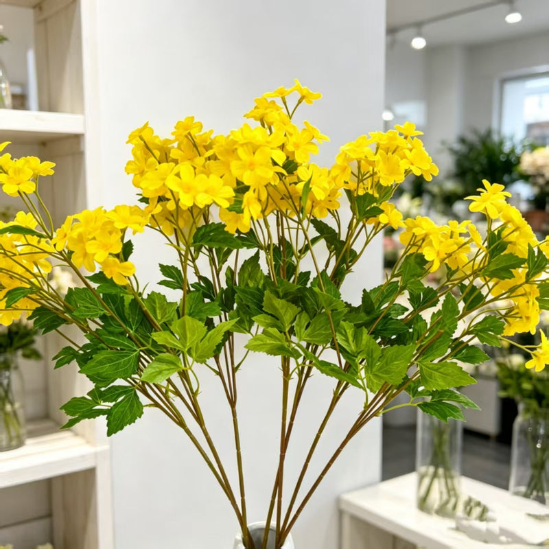 Artificial Chamomile Bush with 30 Blooms, 27" Tall, Silk Wedding Decor, DIY Floral Arrangements