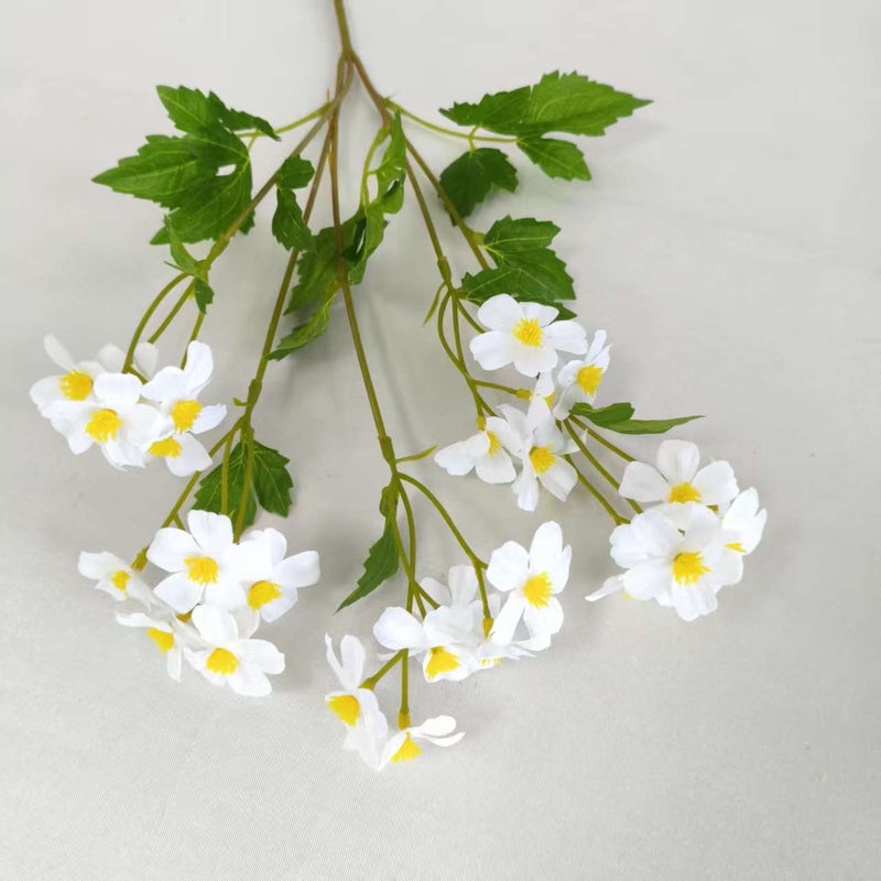 Artificial Chamomile Bush with 30 Blooms, 27" Tall, Silk Wedding Decor, DIY Floral Arrangements
