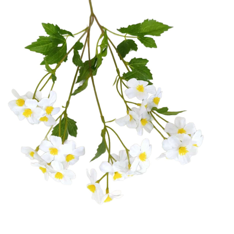 Artificial Chamomile Bush with 30 Blooms, 27" Tall, Silk Wedding Decor, DIY Floral Arrangements