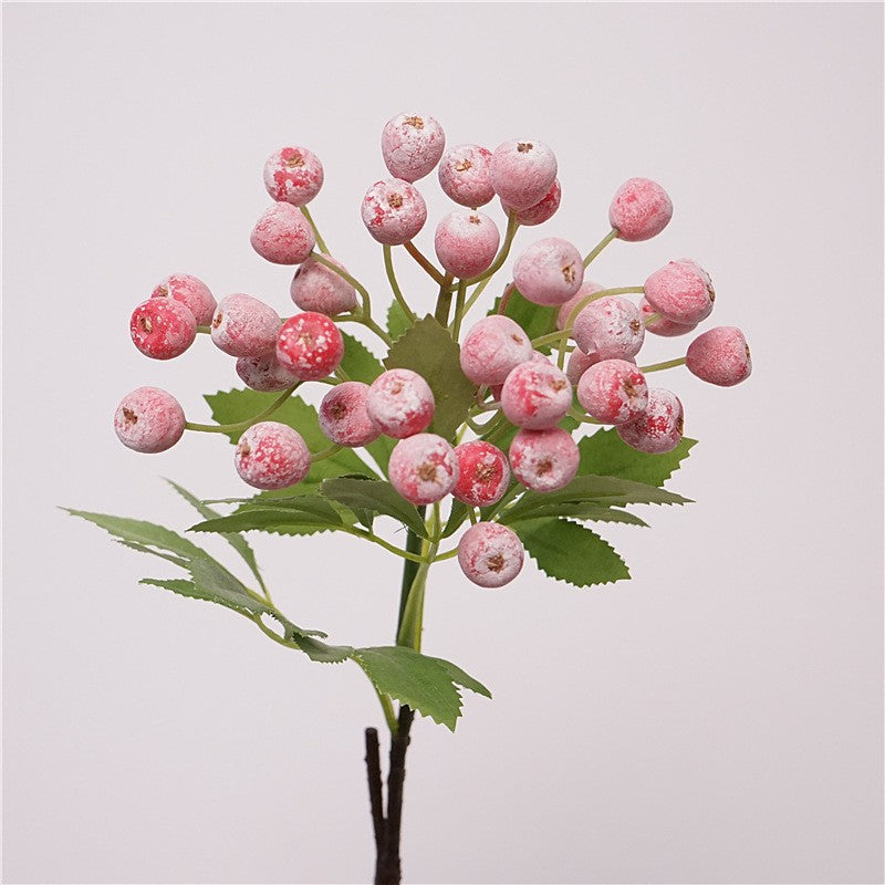 Artificial Blueberry Stem, Single Stem, 14" Height, Silk Material, Home Decor, Wedding, Seasonal Arrangements