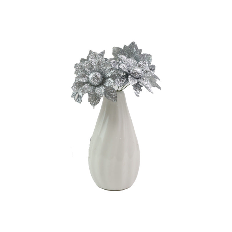 Artificial Wildflower Heads, Gold & Silver, 2", Pack of 60, DIY Wedding Decor, Home Styling, Craft Projects