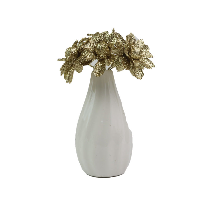 Artificial Wildflower Heads, Gold & Silver, 2", Pack of 60, DIY Wedding Decor, Home Styling, Craft Projects