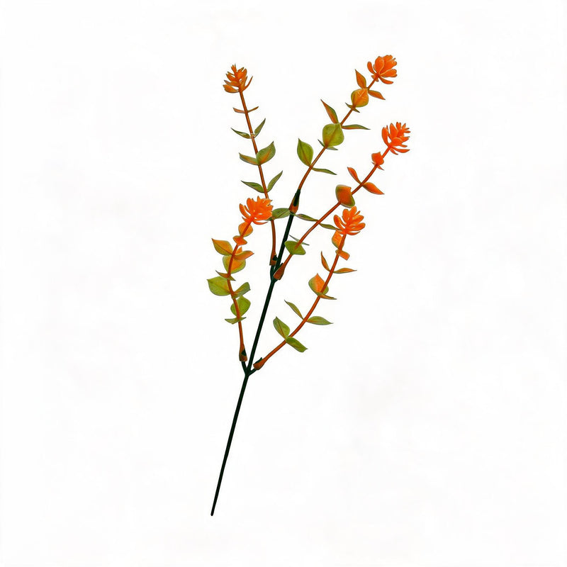Artificial Eucalyptus Stems, Set of 10, 13" Tall, Realistic Plastic Fall Foliage for Home Decor, Weddings, and Seasonal Displays