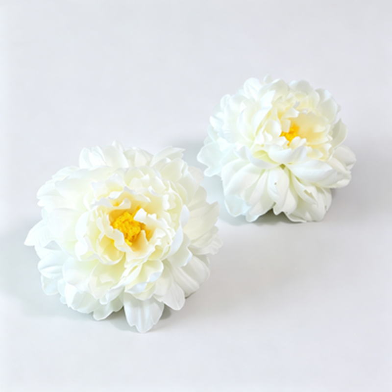 Artificial Peony Flower Heads, Pack of 3, Silk Peony Blooms for Wedding Decor, DIY Crafts, and Home Arrangements