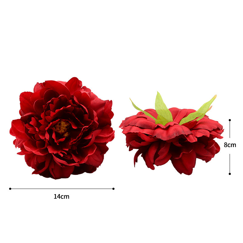 Artificial Peony Flower Heads, Pack of 3, Silk Peony Blooms for Wedding Decor, DIY Crafts, and Home Arrangements